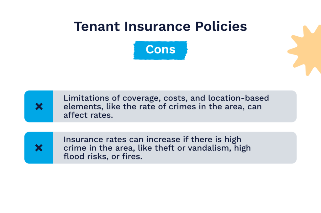 Cons tenant insurance policies