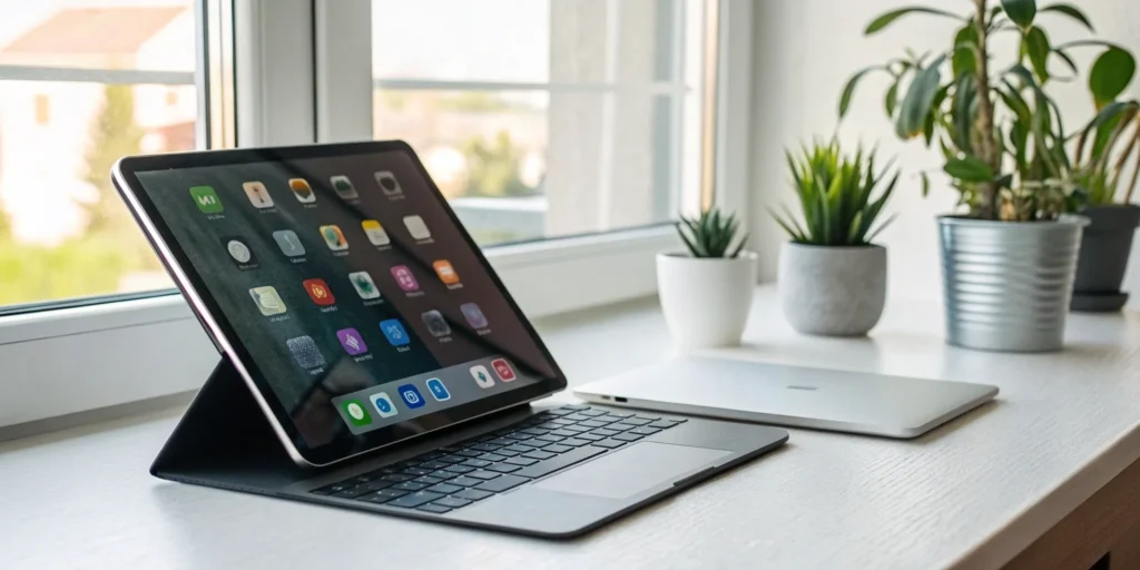 Free landlord apps on tablet and laptop.